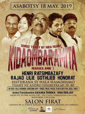 Lilie, Henri ratsimbazafy, Gothlieb, Rajao, Honorat Soirée tsiahy ny hira fahiny kidaombaramita Salon Firat Saint-Germain Les Corbeil