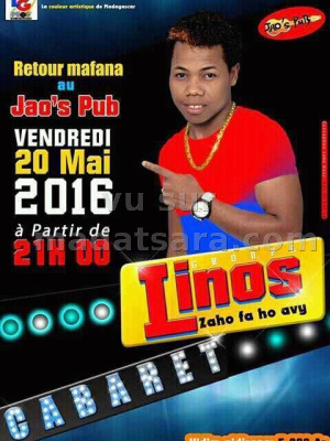 Linos en concert au Jao's Pub Ambohipo