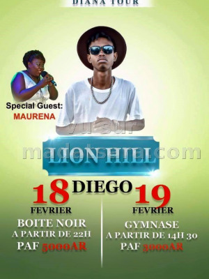 Lion Hill‍ - Diana tour Diégo -  Discothèque Boite Noire Antsiranana‍ - Gymnase Diégo‍
