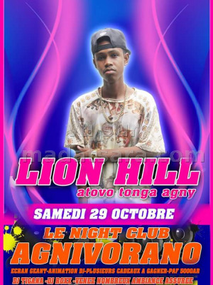 Lion Hill‍ en concert Le Night Club Agnivorano Sainte-Marie‍