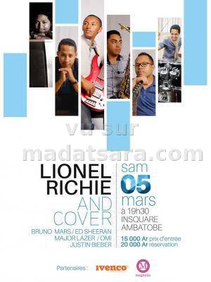 Lionel Richie and cover au In Square Ambatobe