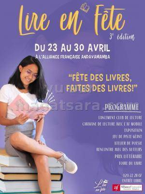 Lire en fête 3e édition AFT - Alliance Française d'Antananarivo