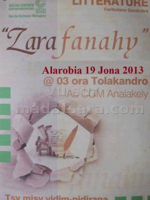 Literatiora Faribolana Sandratra - Zara fanahy au CGM