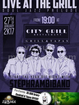 Live at the grill au Restaurant City Grill Ankorondrano Madagasikara‍