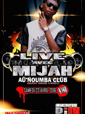 Live avec Mijah au Noumba Club Itaosy