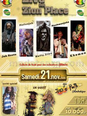 Live for Zion place JAO'S PUB