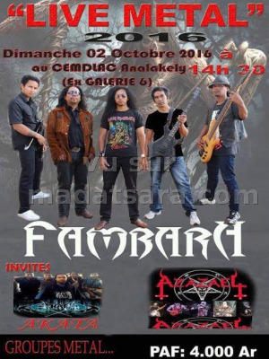 live Metal avec Fambara - CEMDLAC ex-galerie 6 Analakely‍