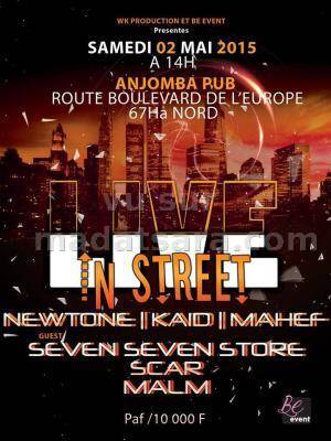 Live in Street au Anjomba Pub avec Newtone, Ikad, Mahef, Seven Seven Store, Scar, Malm