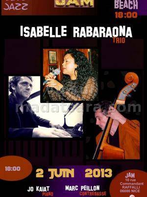 Live Jazz avec Isabelle Rabariaona Trio au Jam Nice
Jo Kaiat (Piano), Marc Peillon (Contrebasse)