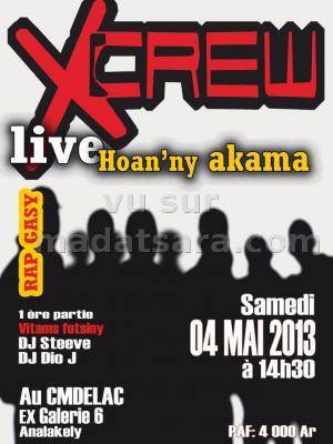 Live Xcrew hoan'ny akama