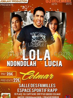 Lola‍, Ndondolah‍ & Lucia‍ en concert Espace Sportif Rapp Colmar