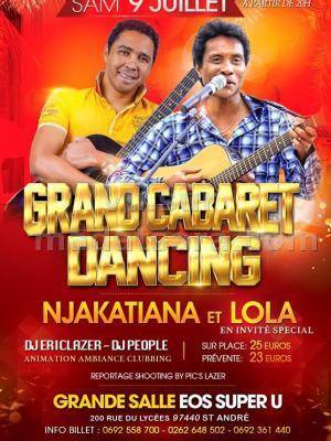 Lola & Njakatiana -  grand cabaret dancing - grande salle EOS Super U Saint André La Réunion