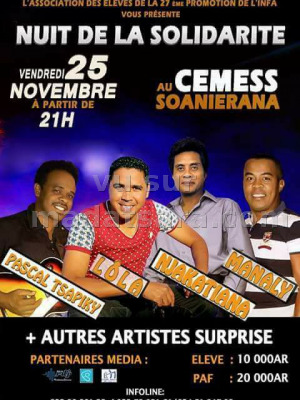 Lola‍, Njakatiana‍, Manaly‍ & Pascal Tsapiky‍ - nuit de la solidarité - CEMES Soanierana‍