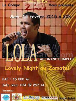 Lola au grand complet lovely night au Zomatel