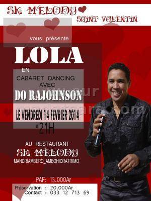 Lola et Do Rajohnson en cabaret Dancing au SK Melody