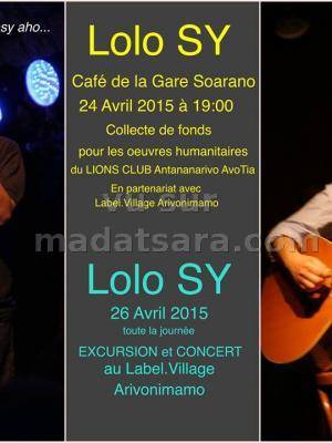 Lolo SY en concert au Café de la gare Soarano
