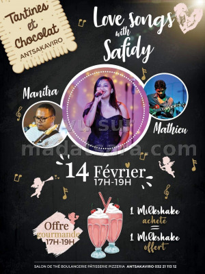 Love songs with Safidy‍, Manitra & Mathieu - Tartines et Chocolat Antsakaviro