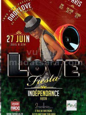 Love Fiesta Independance Fiesta avec Dadi'Love à Paris Insomnia