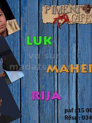 Luk, Mahery et Rija au Piment Café