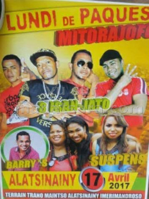 Lundi de pâques mitorajofo avec Barry's‍ , Suspens‍ & 3 Isan-Jato - Terrain Trano maitso Alatsinainy Imerimandroso