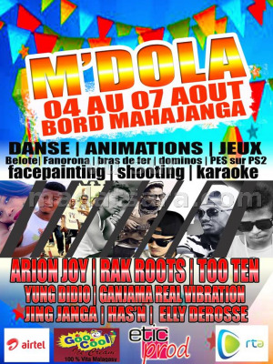 M'Dola Beach - Bord Mahajanga avec Arion Joy, Rak Roots, Too Ten