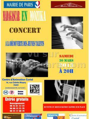 A la découverte des jeunes talents
A 20H
Buvette et restauration rapide sur place.