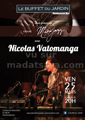 Madajazz avec Nicolas Vatomanga au Buffet du Jardin