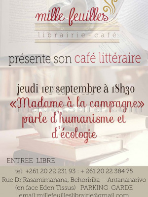 Madame à la campagne parle d'humanisme et d'écologie - Mille feuilles librairie café