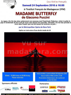 Madame Butterfly de Giacomo Puccini - IFM - Institut Français de Madagascar‍