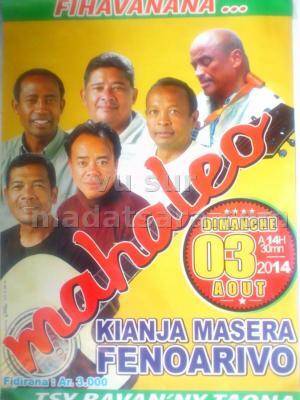 Mahaleo en concert au Kianja Masera Fenoarivo