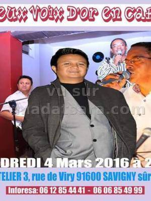 Mahery et Rija Ramanantoanina - Les deux voix d'or en cabaret à l'Atelier 3 Savigny sur Orge