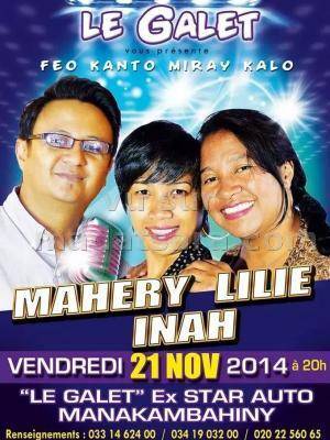 Mahery Lilie et Inah &quot;Feo kanto miray kalo&quot; en concert - Le Galet Ex Star Auto Manakambahi