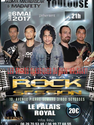 Malagasy Rock Session - Les Délices du Palais Royal (Seysses - France)‍