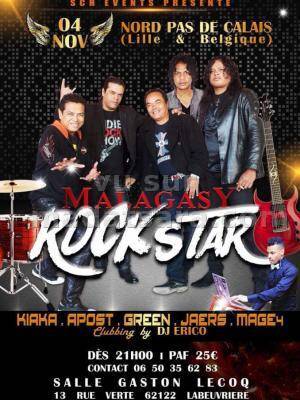 Malagasy rock star avec Nini KIaka, Jacquot (Green), Apost, Ken (Mage 4), Jaers Salle Gaston LeCoq Labeuvriere