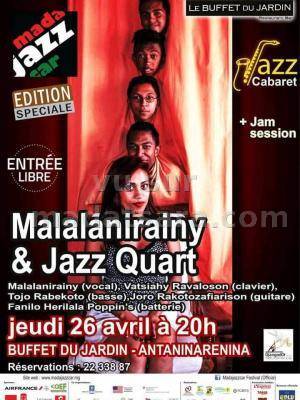 Malalanirainy & Jazz Quartet en concert  Buffet du Jardin Antaninarenina