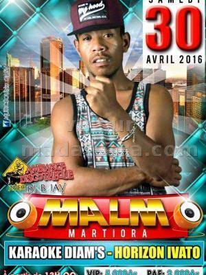 Malm Martiora en concert au Karaoke Diam's Horizon Ivato