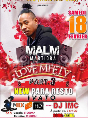 Malm Martiora‍ love m'fety au New Para Ivato