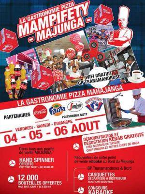Mampifety majunga la gastronomie pizza