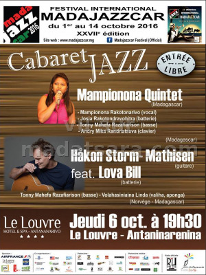 mampionona Quintet & Häkon Storm-Mathisen & Lova Bill‍ - Louvre 313 Antaninarenina Antananarivo‍ - Madajazzcar 2016