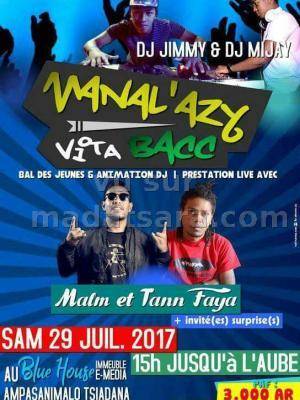 Manal'azy vita bacc Blue House Tsiadana avec Malm Martiora‍ & tan