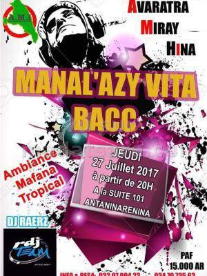 Manal'azy vita bacc La suite 101 Antaninarenina