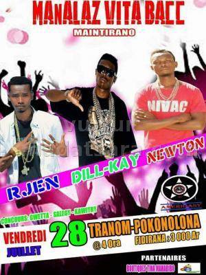 Manala vita bacc avec Dill Kay, R-Jen, Newton - Maintirano