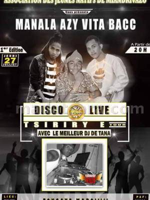 Manalazy vita bacc disco live