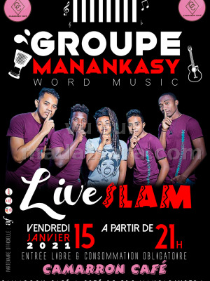 Manankasy‍ - live Slam - Camarron Cafe Mangarivotra Toamasina‍