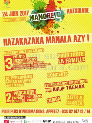 Mandrevo 2017 - hazakazaka manala azy Antsirabe