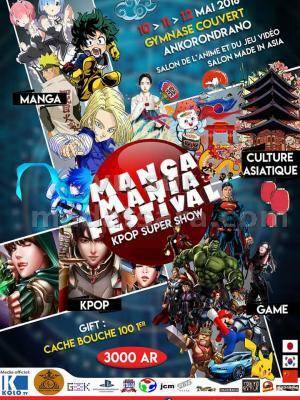 Manga mania festival Gymnase couvert Akorondrano