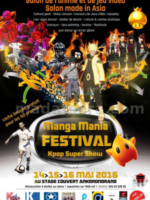 Manga Mania Festival - Salon de l'animé et du jeu vidéo - au stade couvert Akorondrano