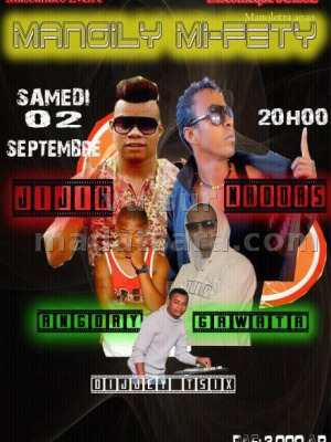 Mangily mifety avec Jijih‍ , Nhodas‍ , Angoay, Gawata‍ -