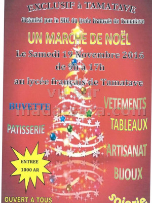 Marché de Noël au Lycée Français de Tamatave