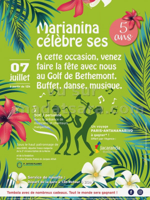 Marianina célèbre ses 5 ans - Golf de Bethemont